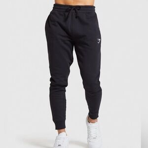 Men’s Gymshark Black Crest Joggers (Large)